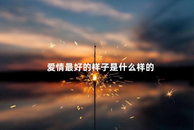 爱情最好的样子是什么样的