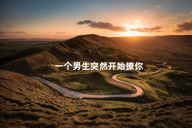 一个男生突然开始撩你