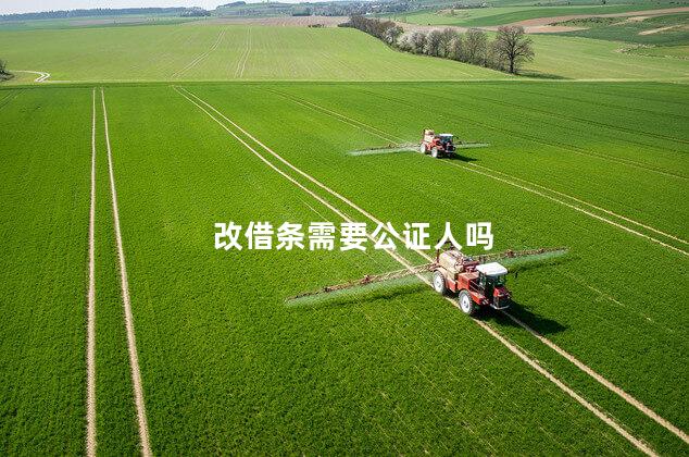 改借条需要公证人吗