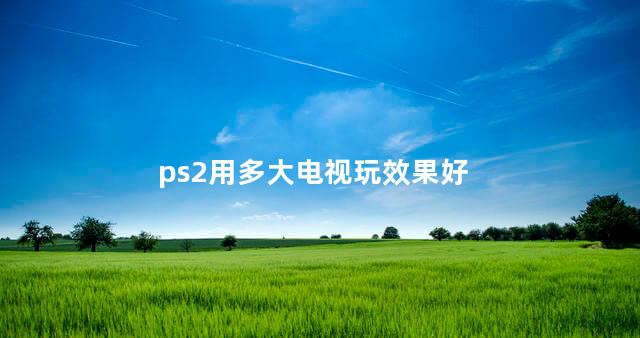 ps2用多大电视玩效果好