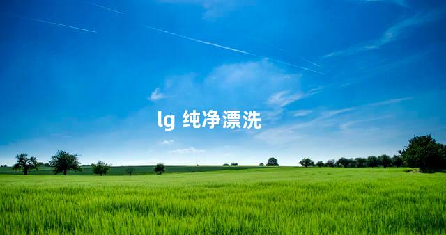 lg 纯净漂洗