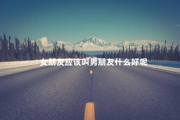 女朋友应该叫男朋友什么好呢