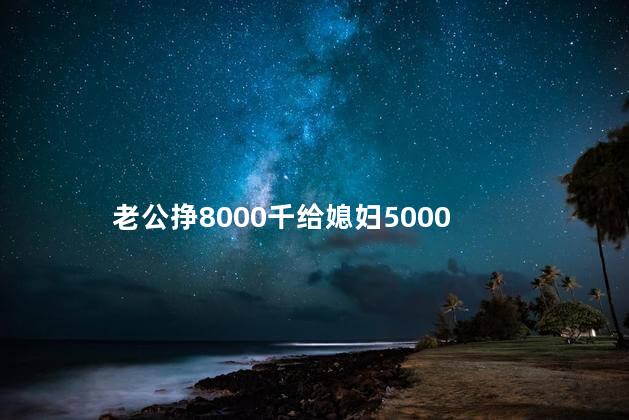 老公挣8000千给媳妇5000