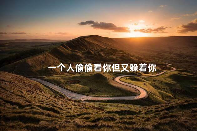 一个人偷偷看你但又躲着你
