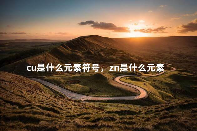 cu是什么元素符号，zn是什么元素
