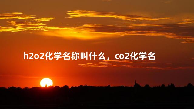 h2o2化学名称叫什么，co2化学名称叫什么