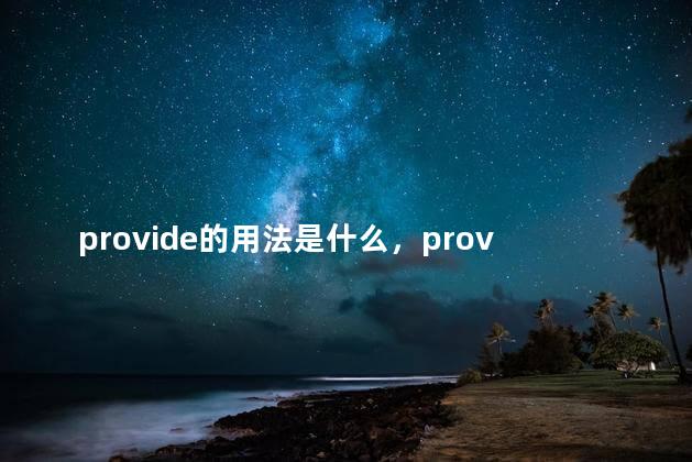 provide的用法是什么，provide的用法及句型