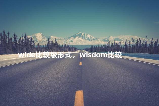 wide比较级形式，wisdom比较级