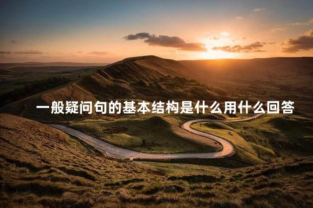 一般疑问句的基本结构是什么用什么回答，一般疑问句的基本结构是什么意思