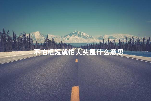 不怕粗短就怕大头是什么意思