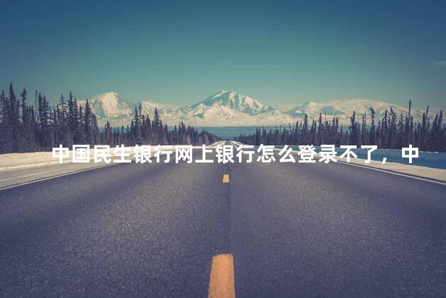 中国民生银行网上银行怎么登录不了，中国民生银行网上银行怎么登录不上去