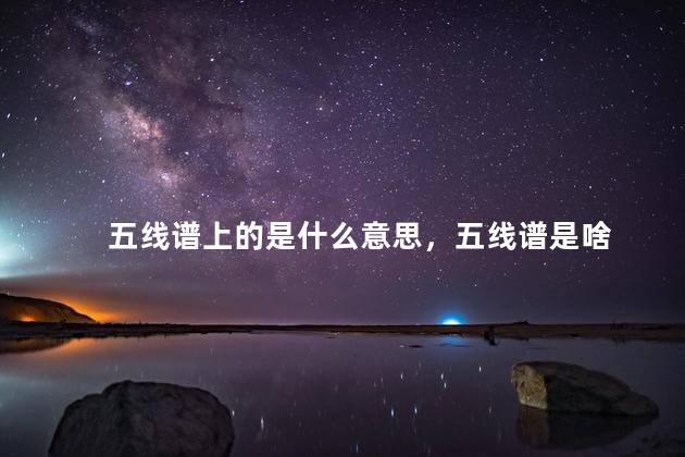 五线谱上的是什么意思，五线谱是啥