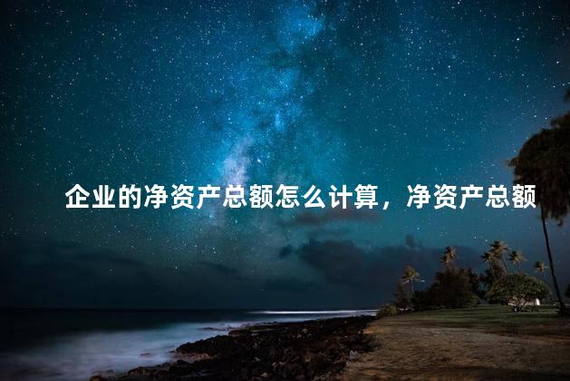 企业的净资产总额怎么计算，净资产总额怎么计算公式