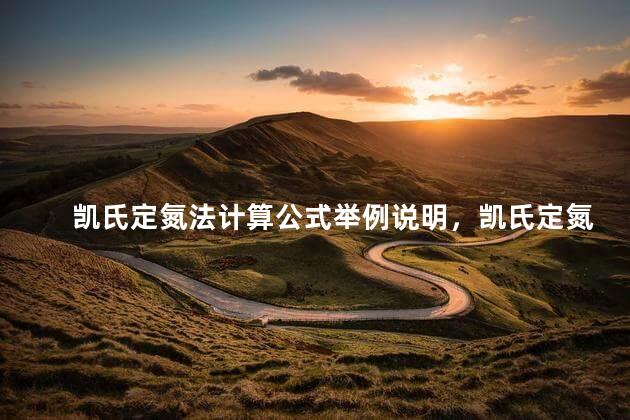 凯氏定氮法计算公式举例说明，凯氏定氮法计算公式V3是指