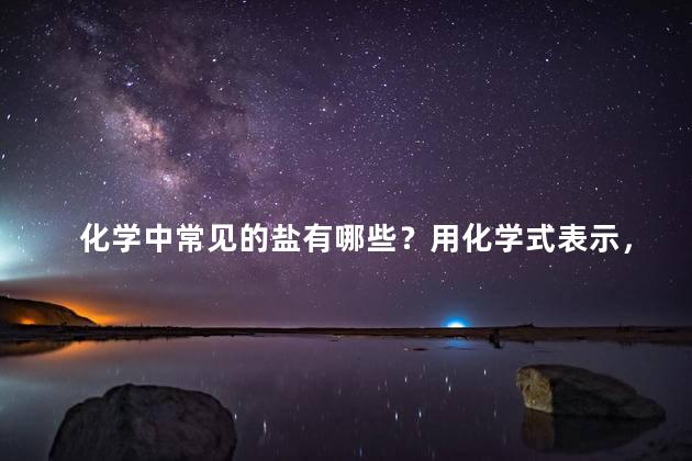 化学中常见的盐有哪些？用化学式表示，常见的及化学式盐