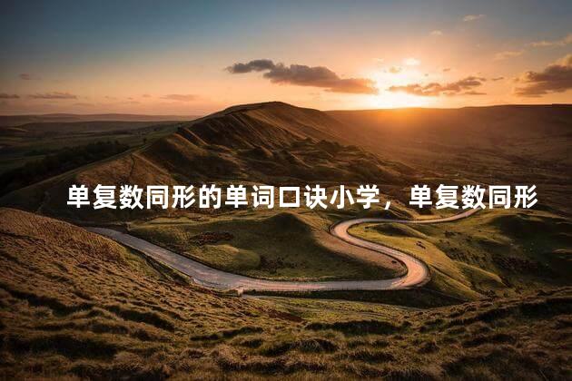 单复数同形的单词口诀小学，单复数同形的单词口诀中日人民