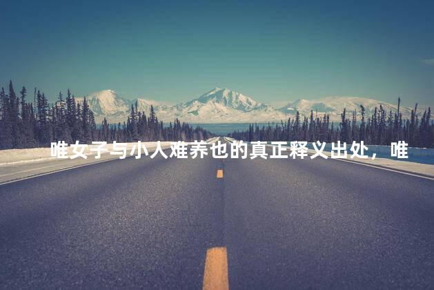 唯女子与小人难养也的真正释义出处，唯女子与小人难养也的真正意思