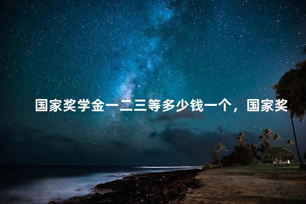 国家奖学金一二三等多少钱一个，国家奖学金一二三等多少钱一年