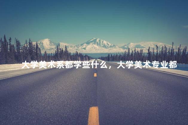 大学美术系都学些什么，大学美术专业都学什么课程