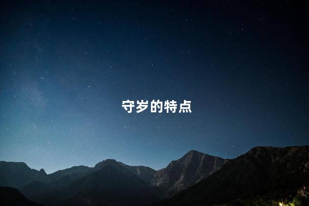守岁的特点