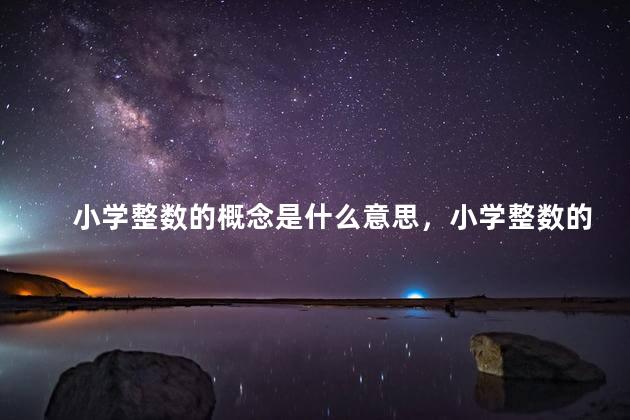小学整数的概念是什么意思，小学整数的概念说课稿