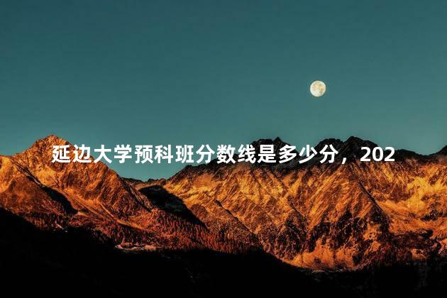 延边大学预科班分数线是多少分，2021年延边大学预科班录取分数线