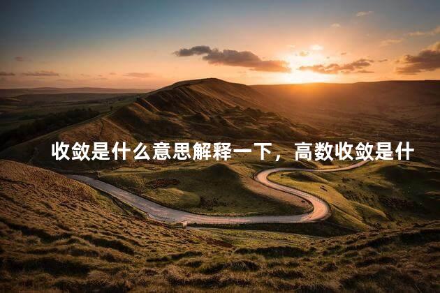 收敛是什么意思解释一下，高数收敛是什么意思？