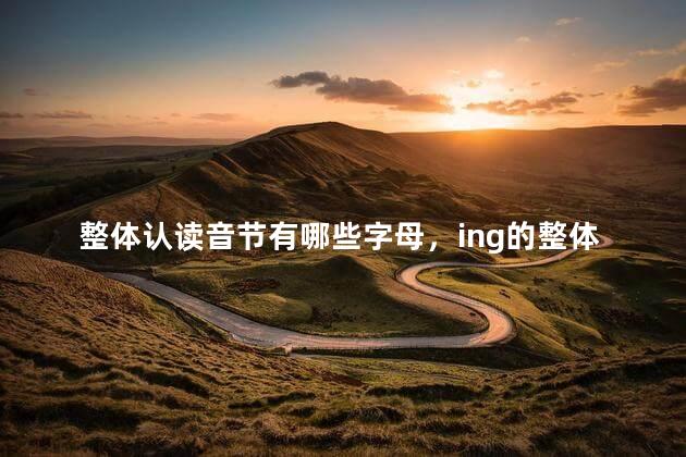 整体认读音节有哪些字母，ing的整体认读音节有哪些字