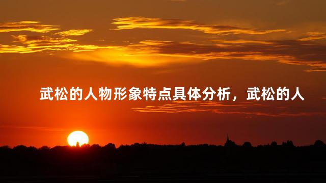 武松的人物形象特点具体分析，武松的人物形象特点具体情节
