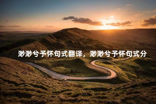 渺渺兮予怀句式翻译，渺渺兮予怀句式分析