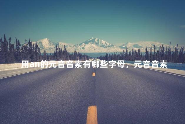 用an的元音音素有哪些字母，元音音素有哪些字母an
