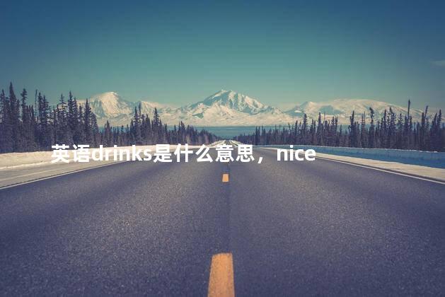 英语drinks是什么意思，nice drinks是什么意思